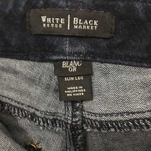 White House Black Market slim leg jeans